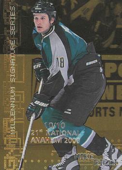 1999-00 Be a Player Millennium Signature Series - Anaheim National Gold #216 Mike Ricci Front