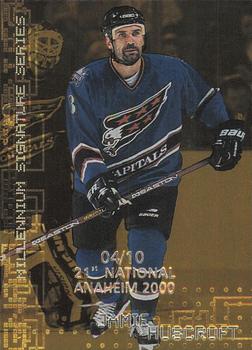 1999-00 Be a Player Millennium Signature Series - Anaheim National Gold #244 Jamie Huscroft Front