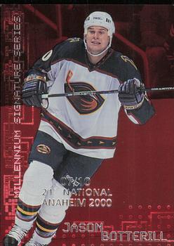 1999-00 Be a Player Millennium Signature Series - Anaheim National Ruby #18 Jason Botterill Front