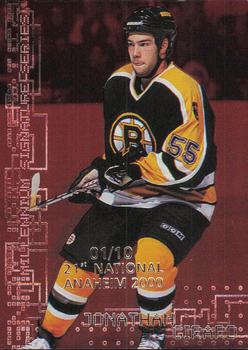1999-00 Be a Player Millennium Signature Series - Anaheim National Ruby #28 Jonathan Girard Front