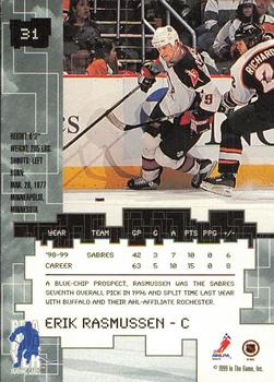 1999-00 Be a Player Millennium Signature Series - Anaheim National Ruby #31 Erik Rasmussen Back