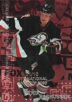 1999-00 Be a Player Millennium Signature Series - Anaheim National Ruby #31 Erik Rasmussen Front