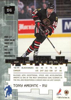 1999-00 Be a Player Millennium Signature Series - Anaheim National Ruby #56 Tony Amonte Back