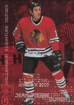 1999-00 Be a Player Millennium Signature Series - Anaheim National Ruby #57 Jean-Pierre Dumont Front