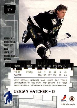 1999-00 Be a Player Millennium Signature Series - Anaheim National Ruby #77 Derian Hatcher Back
