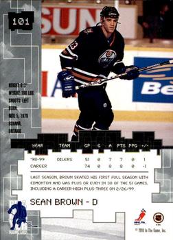 1999-00 Be a Player Millennium Signature Series - Anaheim National Ruby #101 Sean Brown Back
