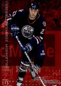 1999-00 Be a Player Millennium Signature Series - Anaheim National Ruby #101 Sean Brown Front