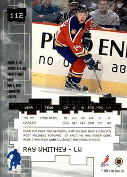 1999-00 Be a Player Millennium Signature Series - Anaheim National Ruby #112 Ray Whitney Back