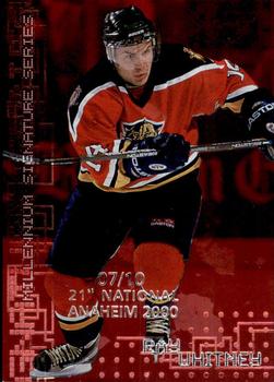 1999-00 Be a Player Millennium Signature Series - Anaheim National Ruby #112 Ray Whitney Front