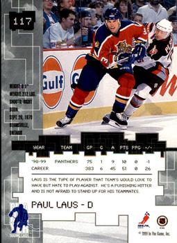 1999-00 Be a Player Millennium Signature Series - Anaheim National Ruby #117 Paul Laus Back