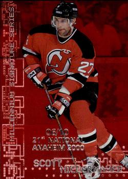 1999-00 Be a Player Millennium Signature Series - Anaheim National Ruby #144 Scott Niedermayer Front