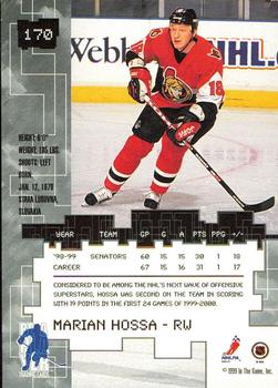 1999-00 Be a Player Millennium Signature Series - Anaheim National Ruby #170 Marian Hossa Back