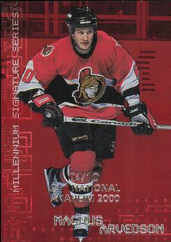 1999-00 Be a Player Millennium Signature Series - Anaheim National Ruby #171 Magnus Arvedson Front