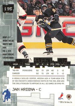 1999-00 Be a Player Millennium Signature Series - Anaheim National Ruby #195 Jan Hrdina Back