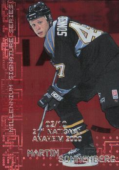 1999-00 Be a Player Millennium Signature Series - Anaheim National Ruby #200 Martin Sonnenberg Front