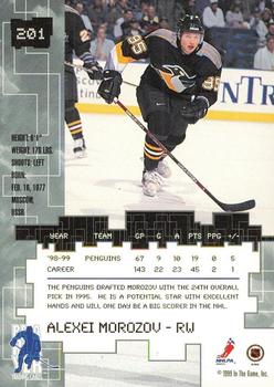1999-00 Be a Player Millennium Signature Series - Anaheim National Ruby #201 Alexei Morozov Back