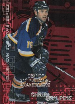 1999-00 Be a Player Millennium Signature Series - Anaheim National Ruby #207 Chris McAlpine Front