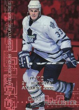 1999-00 Be a Player Millennium Signature Series - Anaheim National Ruby #228 Chris McAllister Front