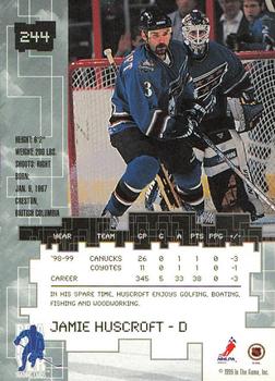 1999-00 Be a Player Millennium Signature Series - Anaheim National Ruby #244 Jamie Huscroft Back