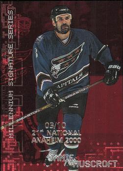 1999-00 Be a Player Millennium Signature Series - Anaheim National Ruby #244 Jamie Huscroft Front
