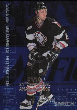 1999-00 Be a Player Millennium Signature Series - Anaheim National Sapphire #37 Cory Sarich Front