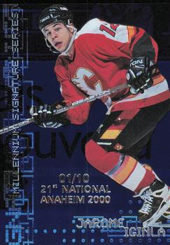1999-00 Be a Player Millennium Signature Series - Anaheim National Sapphire #39 Jarome Iginla Front