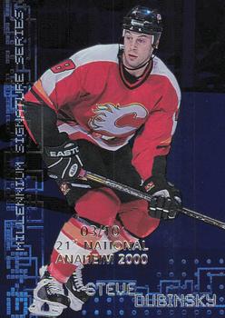 1999-00 Be a Player Millennium Signature Series - Anaheim National Sapphire #45 Steve Dubinsky Front
