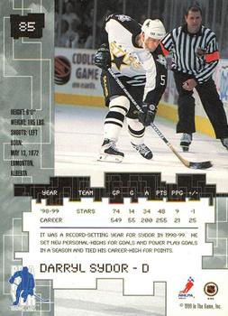1999-00 Be a Player Millennium Signature Series - Anaheim National Sapphire #85 Darryl Sydor Back