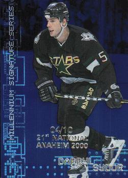 1999-00 Be a Player Millennium Signature Series - Anaheim National Sapphire #85 Darryl Sydor Front
