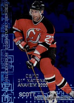 1999-00 Be a Player Millennium Signature Series - Anaheim National Sapphire #144 Scott Niedermayer Front