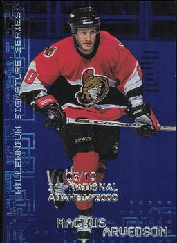 1999-00 Be a Player Millennium Signature Series - Anaheim National Sapphire #171 Magnus Arvedson Front