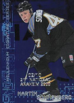1999-00 Be a Player Millennium Signature Series - Anaheim National Sapphire #200 Martin Sonnenberg Front