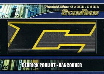 2020-21 President's Choice Game-Used - StickRack #SR-138 Derrick Pouliot Front