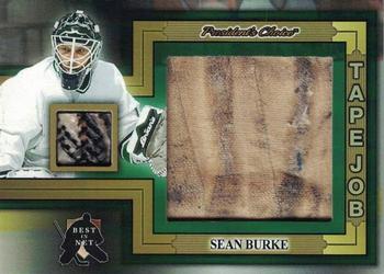 2020-21 President's Choice Game-Used - Tape Job #TJ-53 Sean Burke Front