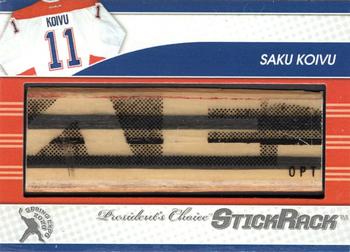 2020-21 President's Choice Game-Used - 2020 Spring Expo Redemption Silver #NNO Saku Koivu Front