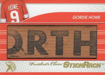 2020-21 President's Choice Game-Used - 2020 Spring Expo Redemption Gold #NNO Gordie Howe Front