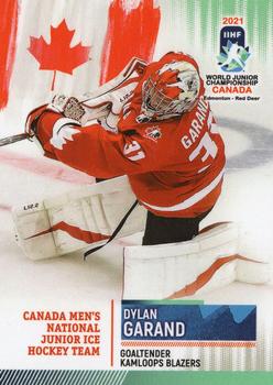 2020 BY Cards Team Canada IIHF U20 World Championship (Unlicensed) #CAN/U20/2021-03 Dylan Garand Front
