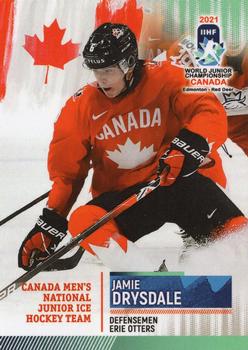 2020 BY Cards Team Canada IIHF U20 World Championship (Unlicensed) #CAN/U20/2021-08 Jamie Drysdale Front