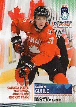 2020 BY Cards Team Canada IIHF U20 World Championship (Unlicensed) #CAN/U20/2021-10 Kaiden Guhle Front