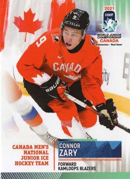 2020 BY Cards Team Canada IIHF U20 World Championship (Unlicensed) #CAN/U20/2021-12 Connor Zary Front