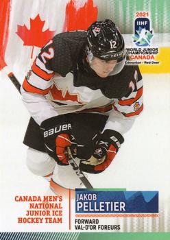 2020 BY Cards Team Canada IIHF U20 World Championship (Unlicensed) #CAN/U20/2021-15 Jakob Pelletier Front