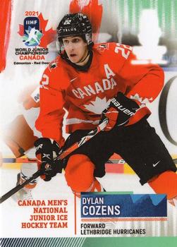 2020 BY Cards Team Canada IIHF U20 World Championship (Unlicensed) #CAN/U20/2021-22 Dylan Cozens Front
