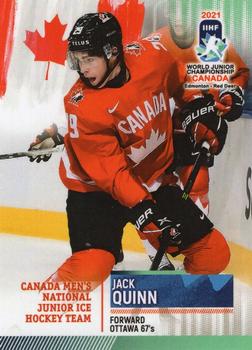 2020 BY Cards Team Canada IIHF U20 World Championship (Unlicensed) #CAN/U20/2021-24 Jack Quinn Front