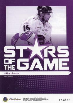 2012-13 SHL Elitset - Stars of the Game #12 Niklas Olausson Back