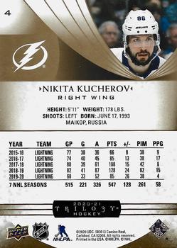 2020-21 Upper Deck Trilogy #4 Nikita Kucherov Back