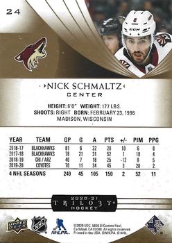 2020-21 Upper Deck Trilogy #24 Nick Schmaltz Back