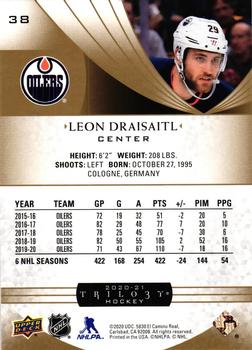 2020-21 Upper Deck Trilogy #38 Leon Draisaitl Back