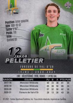 2020-21 Val-d'Or Foreurs (QMJHL) #3 Jakob Pelletier Back