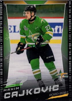 2020-21 Val-d'Or Foreurs (QMJHL) #7 Maxim Cajkovic Front