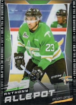 2020-21 Val-d'Or Foreurs (QMJHL) #21 Anthony Allepot Front